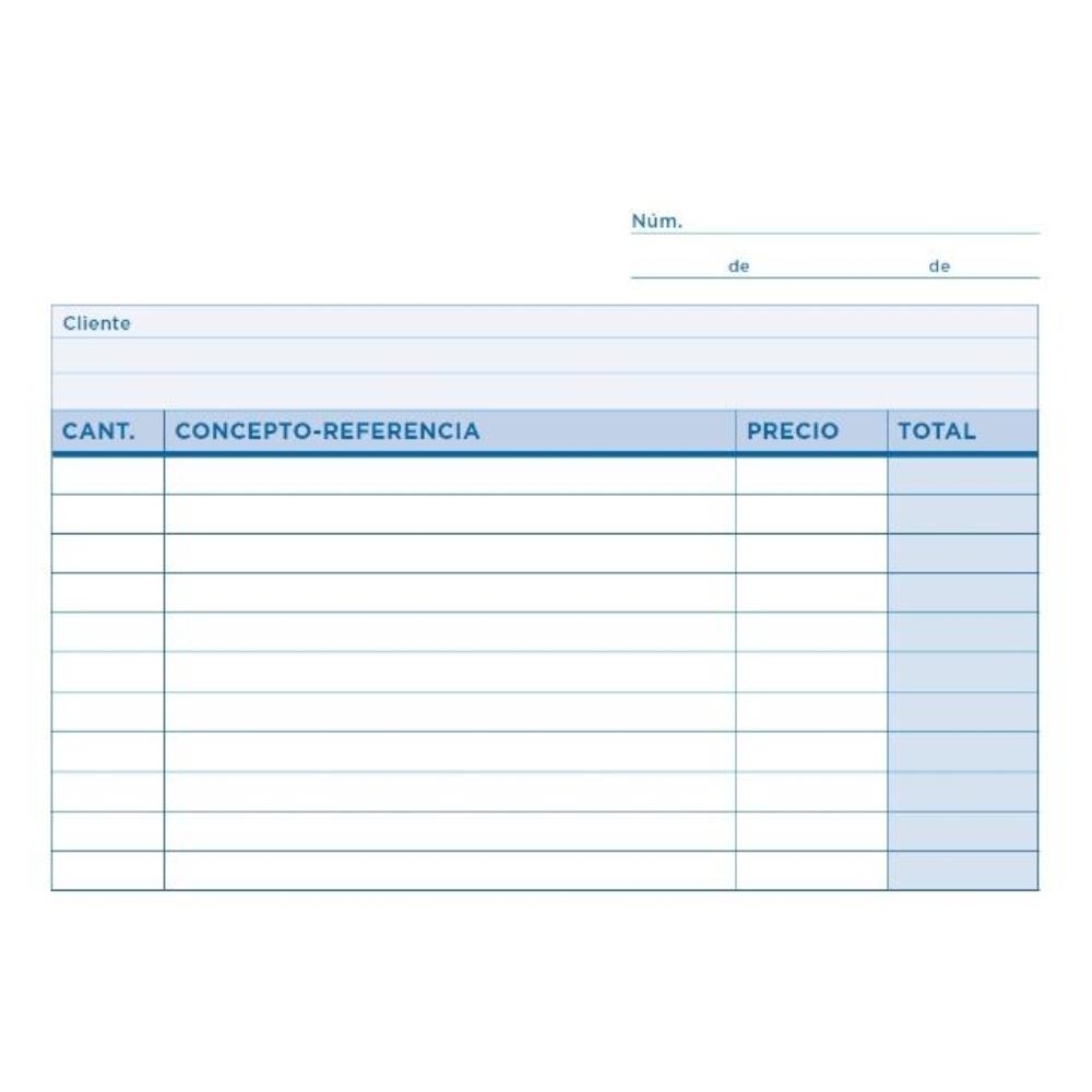 TALONARIO MULTIUSO OCTAVO DUPLICADO APAISADO T266LIDERPAPEL