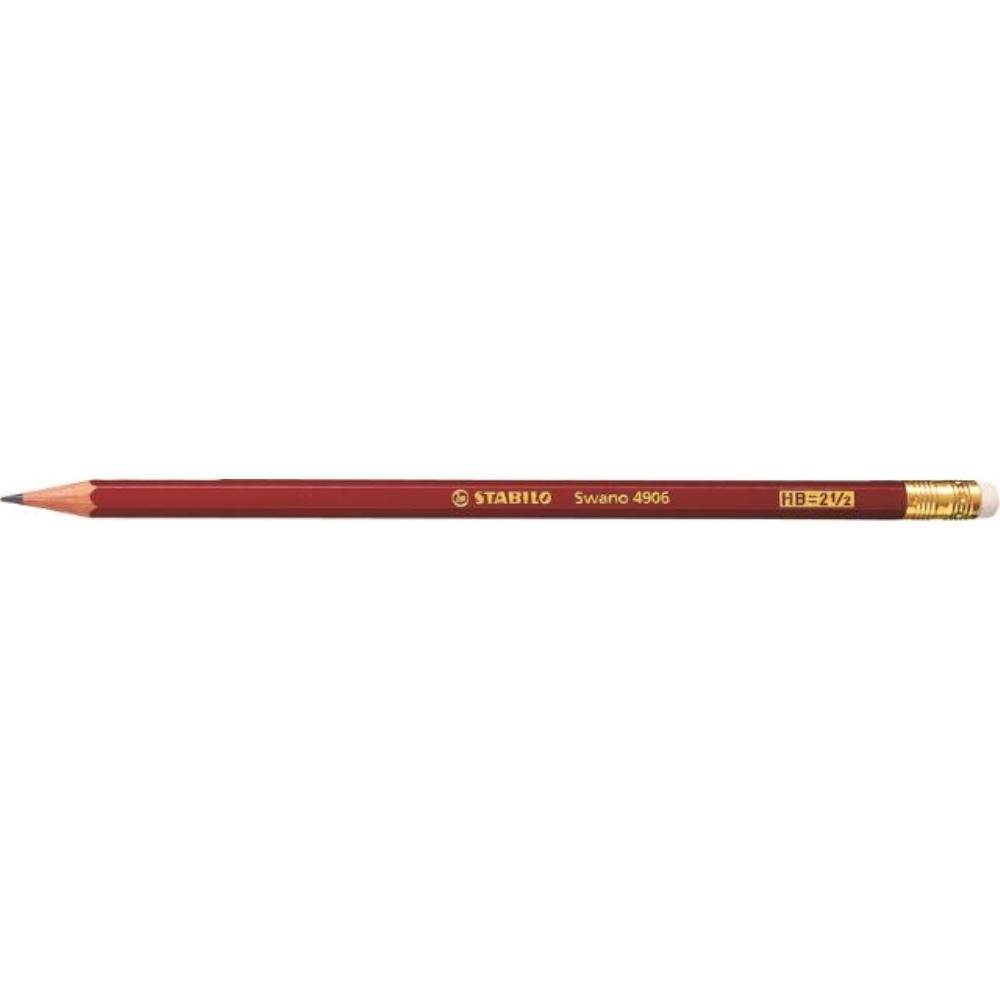 LAPIZ SWANO CON GOMA HB STABILO