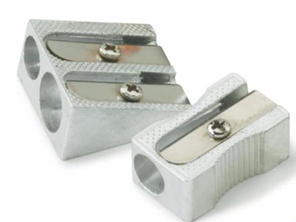 SACAPUNTAS ALUMINIO 2 AGUJEROS FAIBO