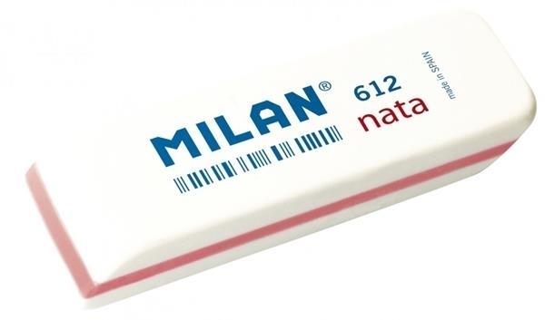 GOMA DE BORRAR SANDWICH NATA BLANCA BISELADA MILAN
