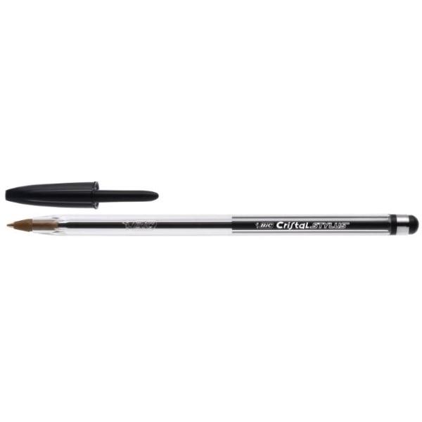 BOLIGRAFO BIC CRISTAL STYLUS NEGRO (PARA PDA)