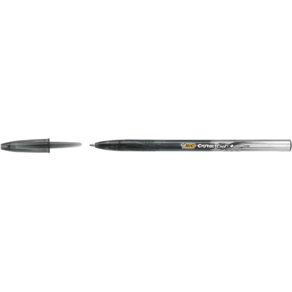 BOLIGRAFO BIC CRISTAL GEL 0,8 NEGRO