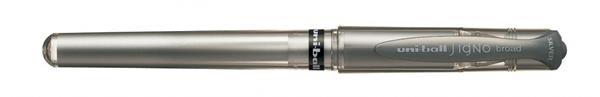 BOLIGRAFO SIGNO UM-153 BROAD 1MM GEL PLATA UNIBALL