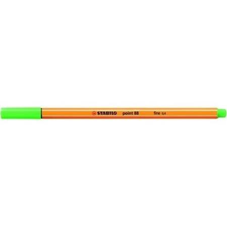 ROTULADOR POINT 88 0,4MM VERDE HOJA STABILO