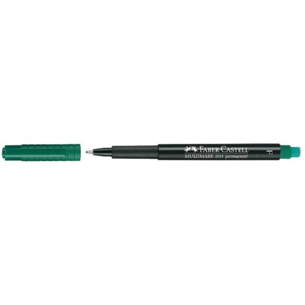 ROTULADOR PERMANENTE MULTIMARK TRAZO F VERDE FABER CASTELL