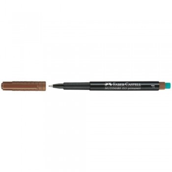 ROTULADOR PERMANENTE MULTIMARK TRAZO F MARRON FABER CASTELL