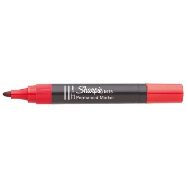 ROTULADOR PERMANENTE M15 ROJO PTA.CONICA 1,8MM SHARPIE