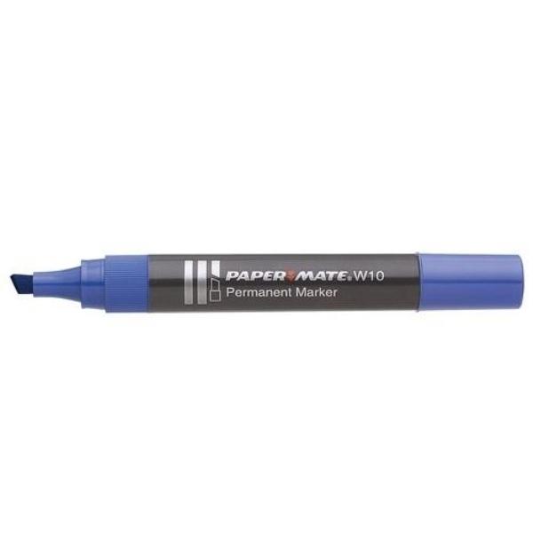 ROTULADOR PERMANENTE W10 AZUL PTA.BISELADA 2,5MM SHPARPIE
