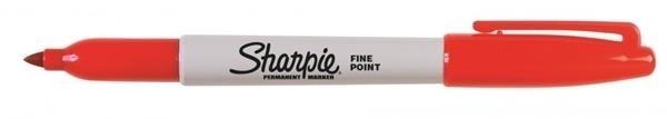 ROTULADOR PERMANENTE SHARPIE FINO 1MM ROJO PTACONICA