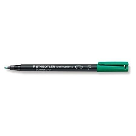 ROTULADOR PERMANENTE F 0,6MM VERDE LUMOCOLOR 318 STAEDTLER