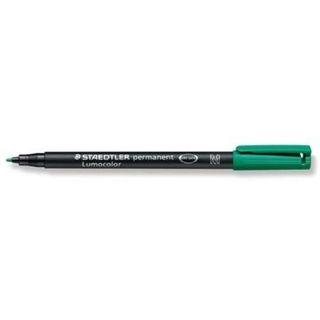 ROTULADOR PERMANENTE M 1MM VERDE LUMOCOLOR 317 STAEDTLER