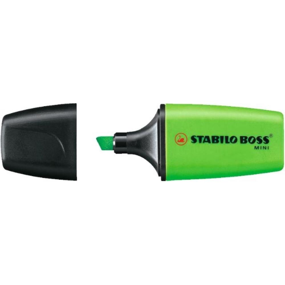ROTULADOR FLUORESCENTE BOSS MINI VERDE STABILO