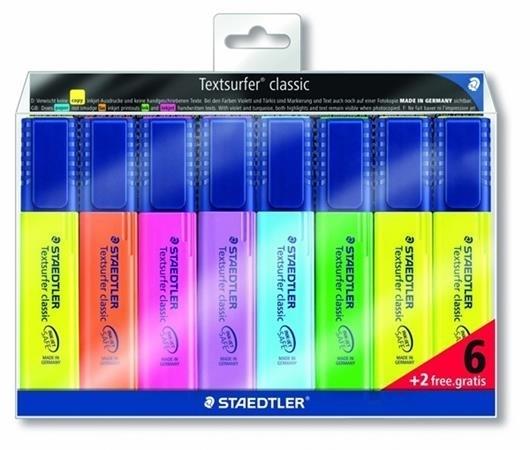 ROTULADORES FLUORESCENTES TEXTSURFER 364 ESTUCHE 8