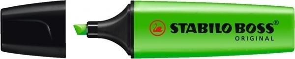 ROTULADOR FLUORESCENTE VERDE STABILO BOSS