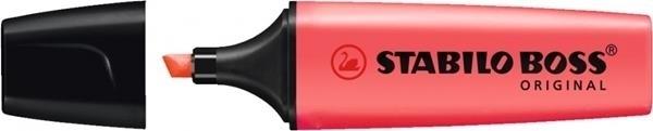 ROTULADOR FLUORESCENTE ROJO STABILO BOSS
