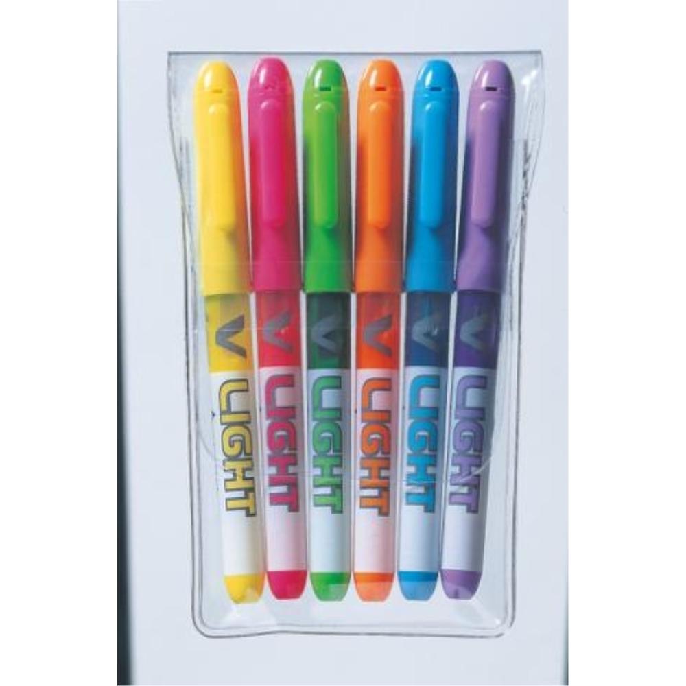 ROTULADOR FLUORESCENTE BOLSA 6 UDSSURTIDAS VLL PILOT