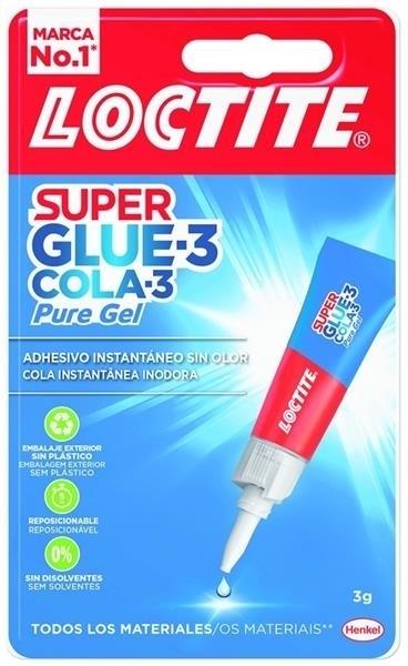 PEGAMENTO SUPER GLUE 3 PURE GEL 3G LOCTITE