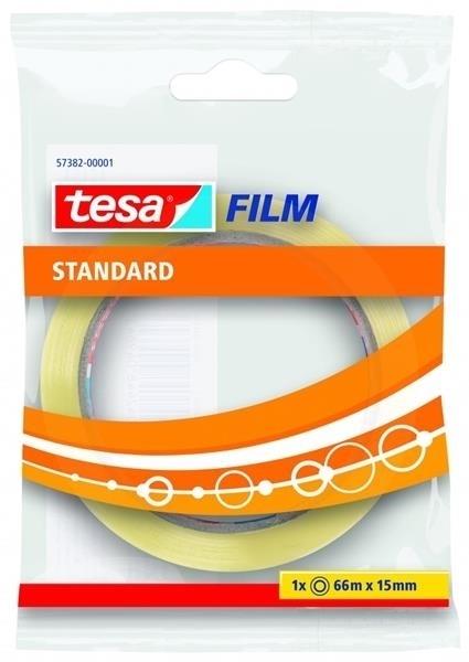 CINTA ADHESIVA ESTANDAR 66M X 15MM BOLSITA TESA