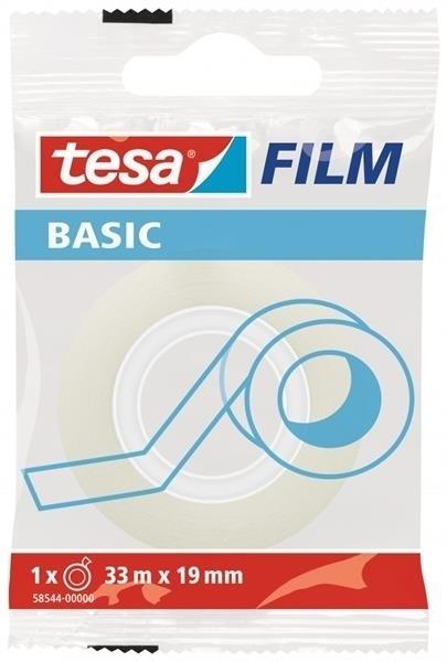 CINTA ADHESIVA BASIC 33M X 19MM BOLSITA TESA