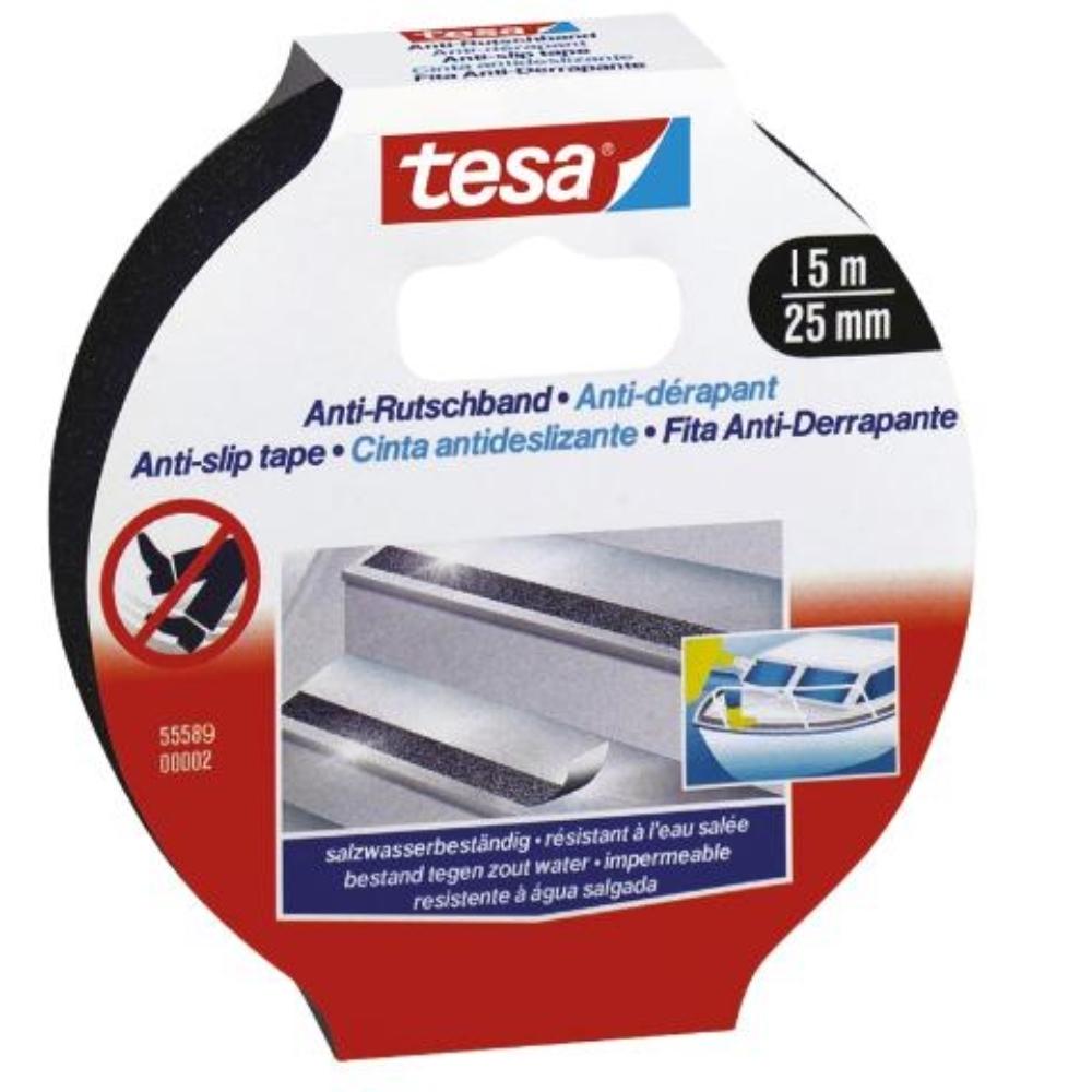 CINTA ANTIDESLIZANTE 15M X 25MM NEGRO TESA