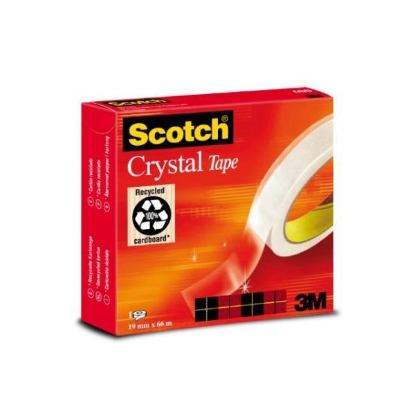 CINTA ADHESIVA CRISTAL 66Mx19MM 600 SCOTCH  (70005242485)