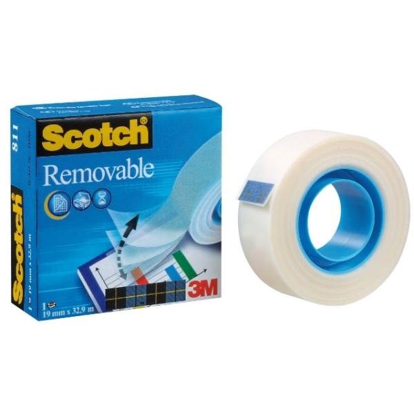 CINTA ADHESIVA INVISIBLE REPOSICIONABLE 33Mx19MM MAGIC 811 SCOTCH   (70016072848)