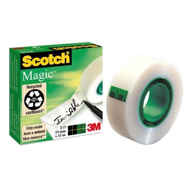 CINTA ADHESIVA INVISIBLE PACK AHORRO 14 ROLLOS 33Mx19MM MAGIC 810 SCOTCH  (XA004839479)