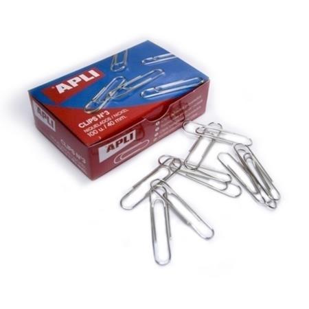 CLIPS NIQUEL LABIADOS Nº2 32MM CJ.100 APLI