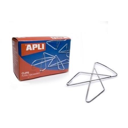 CLIPS MARIPOSA PLATEADO Nº 20 60MM C/25 UD APLI