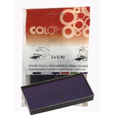 ALMOHADILLAS 2 UDS E-40 - SELLOS PRINTER-40 AZUL