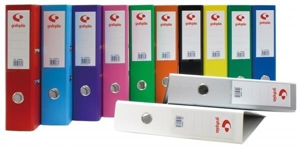 ARCHIVADOR A4 LOMO 80MM ROJO GRAFCOLOR