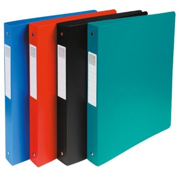 CARPETA ANILLAS PP A4 LISO 4 ANILLAS 30MM XXL COLORES SURTIDOS EXACOMPTA