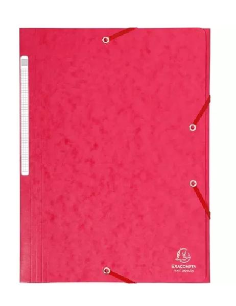 CARPETA GOMAS CARTON A4 MAXI ROJO EXACOMPTA