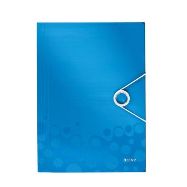 CARPETA GOMAS PP A4 SOLAPAS AZUL WOW LEITZ