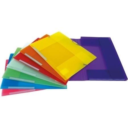 CARPETA GOMAS PP FOLIO SOLAPAS VERDE TRANSLUC LOMO ROTULABLE COLORGRAF GRAFOPLAS