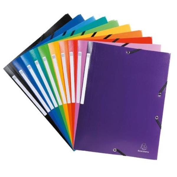 CARPETA GOMAS PP A4 SOLAPAS COLORES SURTIDOS EXACOMPTA