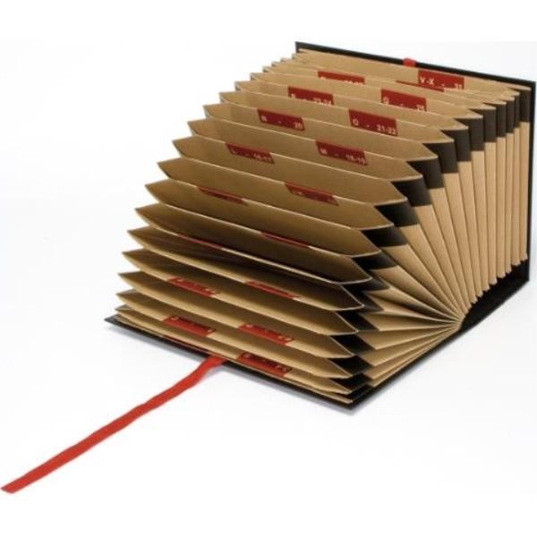 CARPETA CLASIFICADORA  FUELLE FOLIO ALFANUMERICO NEGRO POKF GRAFOPLAS