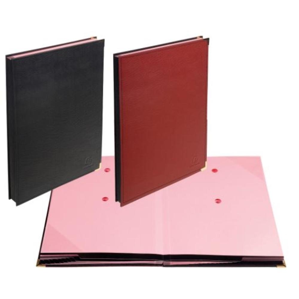 PORTAFIRMAS FUELLE 24 DEPARTAMENTOS TAPA PVC GRANO LAGARTO NEGRO EXACOMPTA