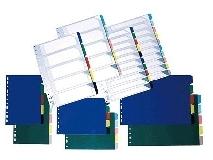 SEPARADORES PVC TRANSLUCIDOS FOLIO 5 POSICIONES GRAFOPLAS