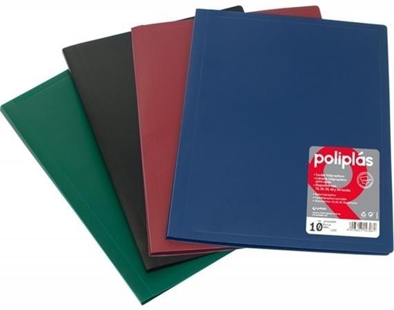 CARPETA FUNDAS POLIPLAS FOLIO PP OPACOS EXTRA 40 FUNDAS GRAFOPLAS