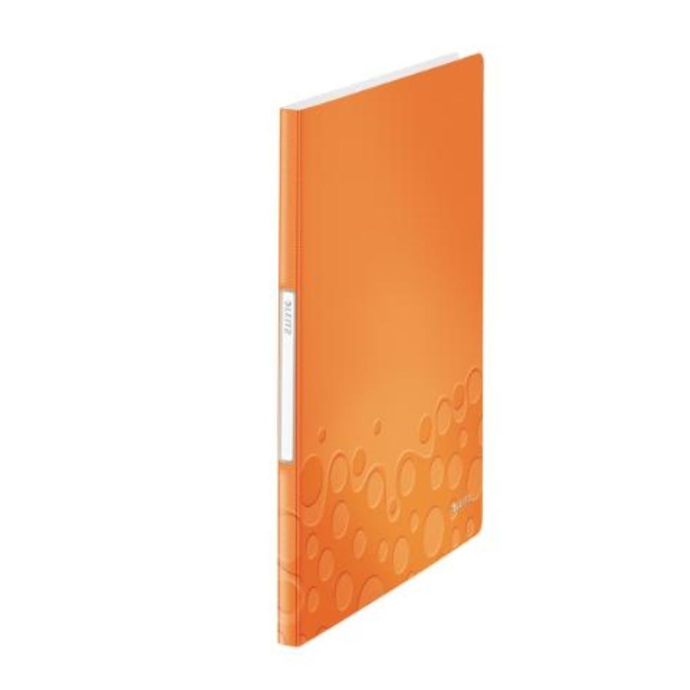 CARPETA FUNDAS 20 FUNDAS A4 PP NARANJA WOW LEITZ