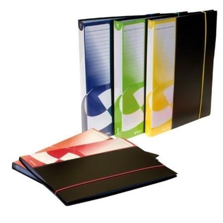 CARPETA FUNDAS 100F A4 PP RIGIDO LOMO PERSONALIZABLE Y GOMA AZ POLIURO GRAFOPLAS