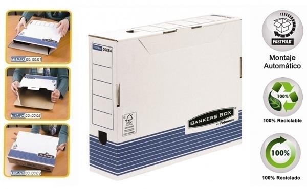 ARCHIVO DEFINITIVO A4 LOMO 100MM CARTON RECICLADO BANKERS BOX FELLOWES