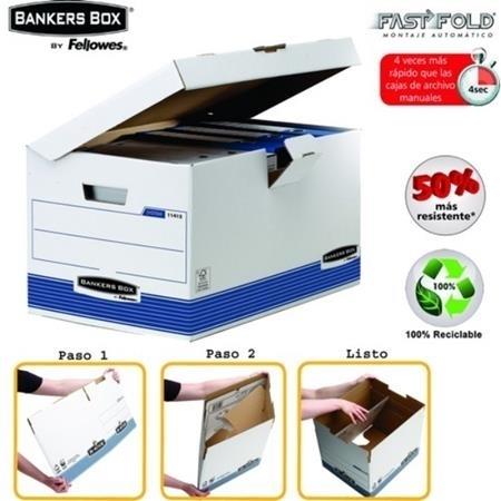 CONTENEDOR ARCHIVO PARA 6 CAJAS A4 TAPA FIJA CARTON RECICLADO BANKERS BOX FELLOWES