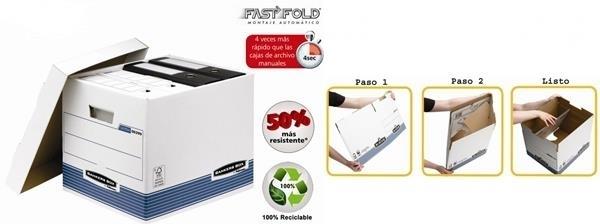 CONTENEDOR ARCHIVO PARA 4 CAJAS FOLIO CARTON RECICLADO BANKERS BOX FELLOWES