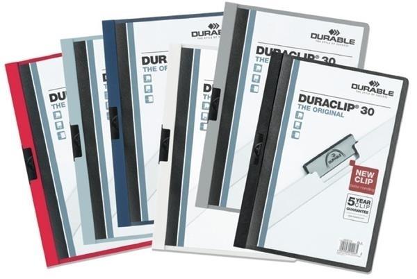 DOSSIER PINZA METAL A4 30H. BLANCO DURACLIP DURABLE