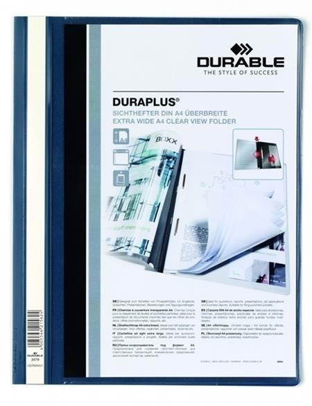 DOSSIER FASTENER PERSONALIZABLE A4 GRIS DURAPLUS DURABLE
