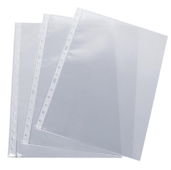 FUNDAS MULTITALADRO PP FOLIO ECONOMICA 60 MICRAS RUGOSA 16 TALADROS CJ.10U. ESSELTE