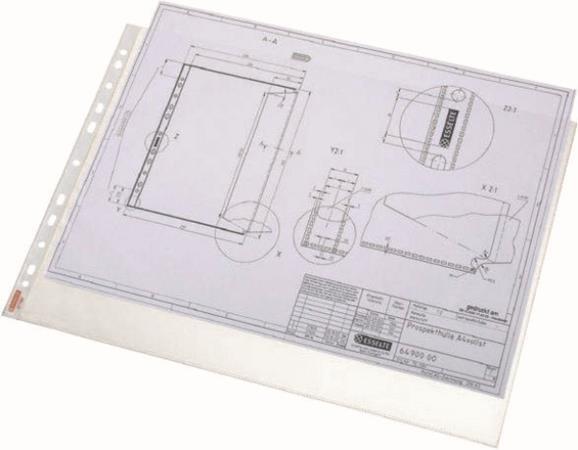 FUNDA MULTITALADRO A3 APAISISADO PP APERTURA SUPERIOR CJ.10U. ESSELTE