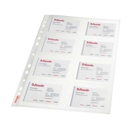 FUNDAS MULTITALADRO FUNDAS TARJETAS VISITA PVC CJ.10U. ESSELTE